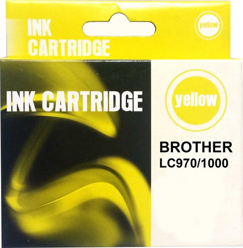Compatible Brother LC970/1000 Yellow Ink Cartridge