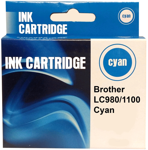 Printerinks4u Compatible Brother LC980/LC1100 Cyan Inkjet Cartridge