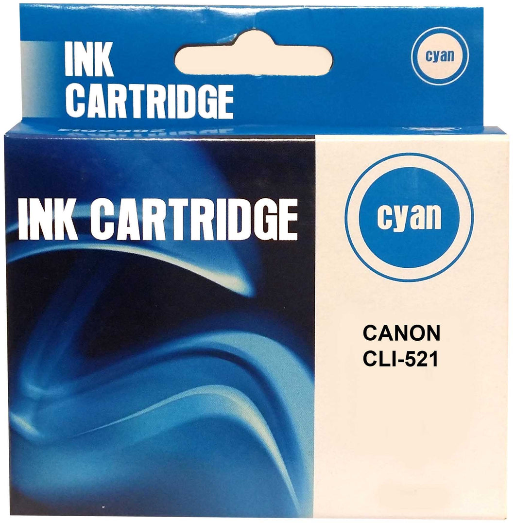 Printerinks4u Compatible Canon CLI-521C Cyan Inkjet Cartridge