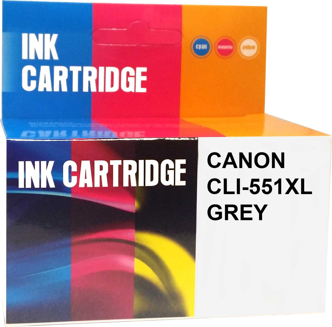 Printerinks4u Compatible Canon CLI-551XLGY Grey