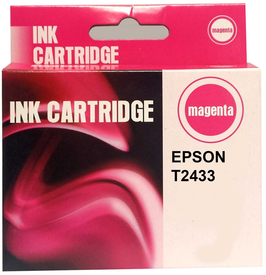 Printerinks4u Compatible Epson T2433 Magenta Inkjet Cartridge