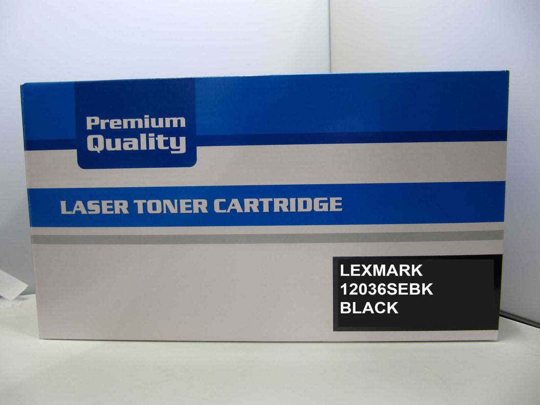 Printerinks4u Compatible Lexmark Toner Cartridge 12036SE Black