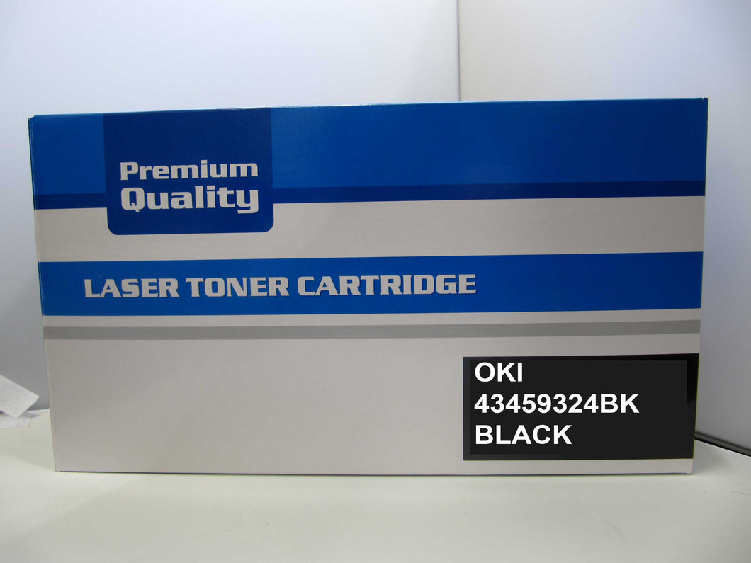 Printerinks4u Compatible Oki 43459324 Black Toner