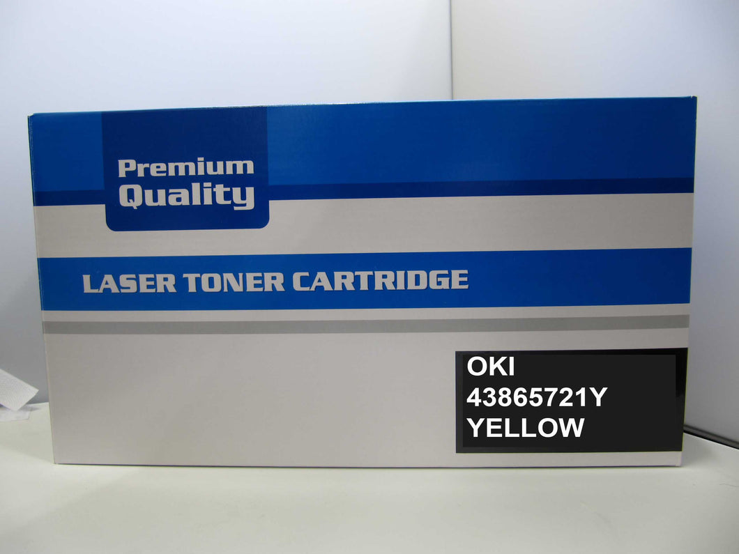 Printerinks4u Compatible Oki 43865721 Yellow Toner